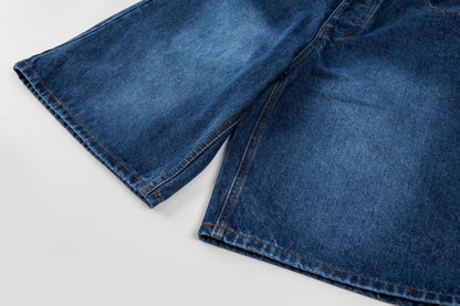 260624 High-quality new embroidered denim short set