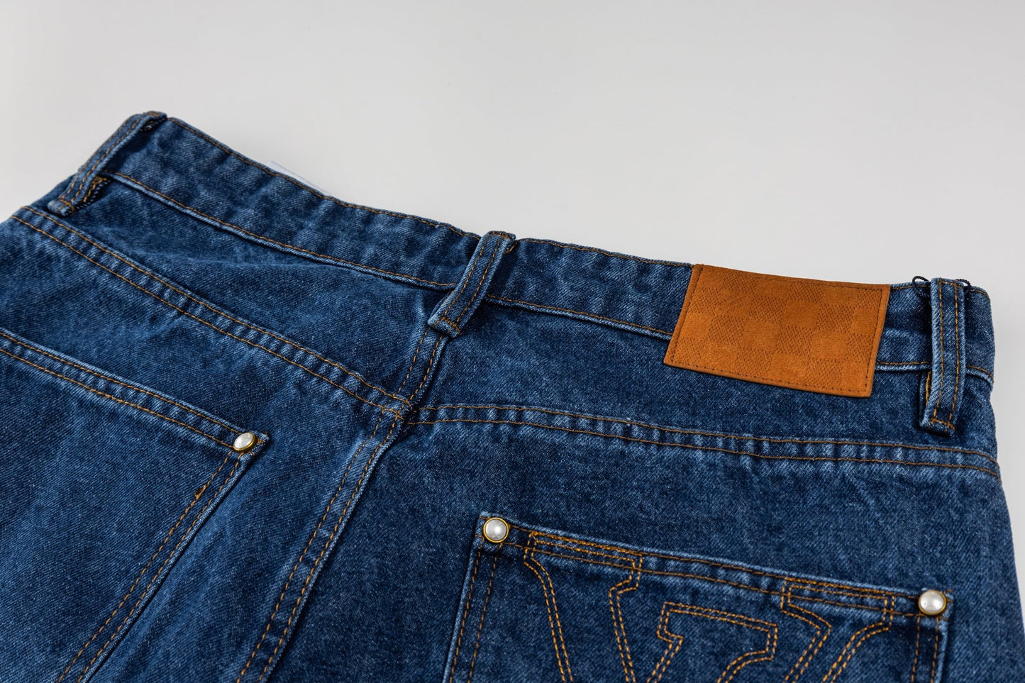 260624 High-quality new embroidered denim short set