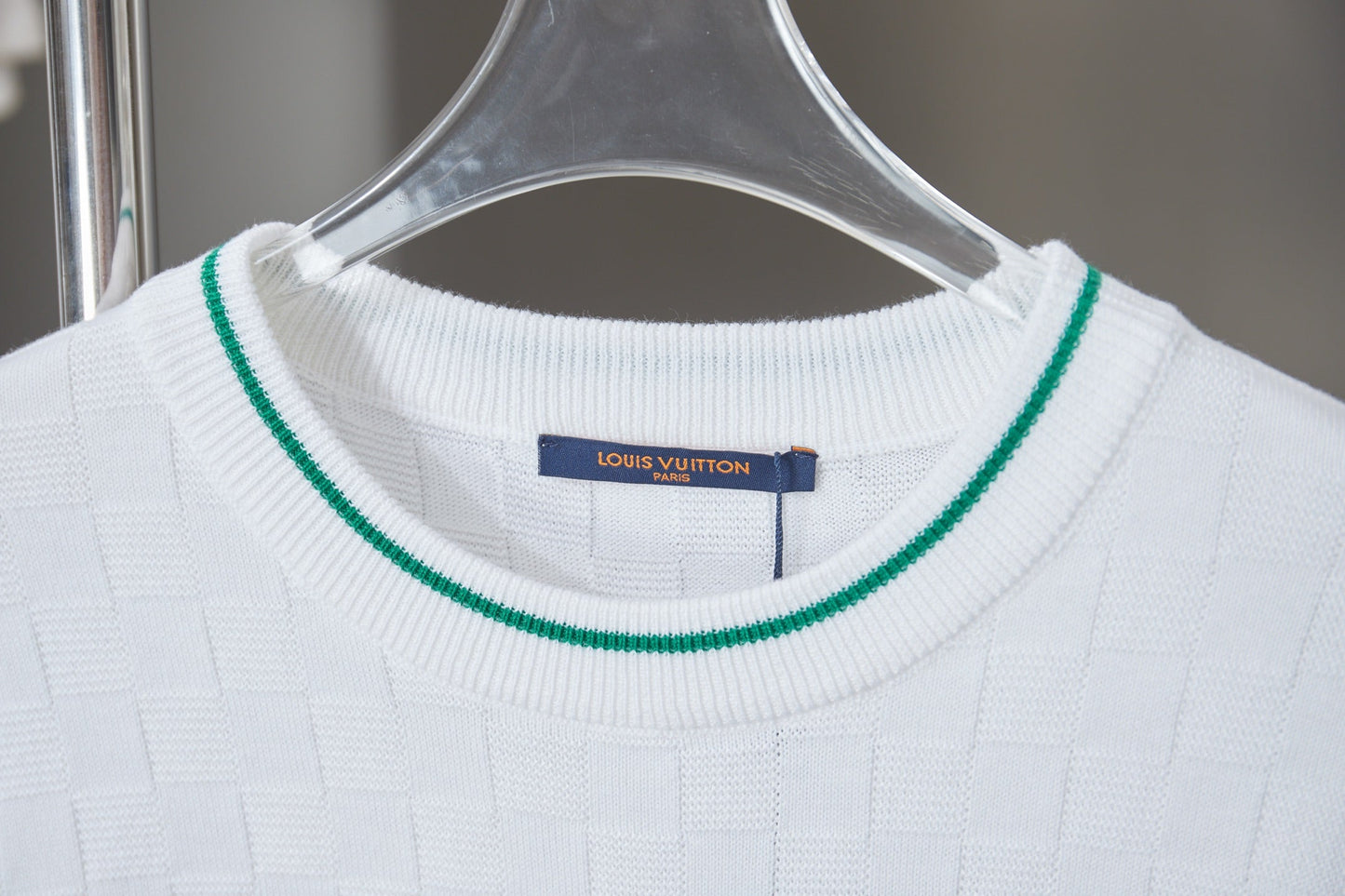 260701 High-quality new embroidered logo striped short-sleeved woolen T-shirt