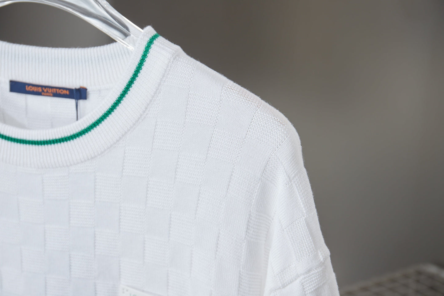 260701 High-quality new embroidered logo striped short-sleeved woolen T-shirt
