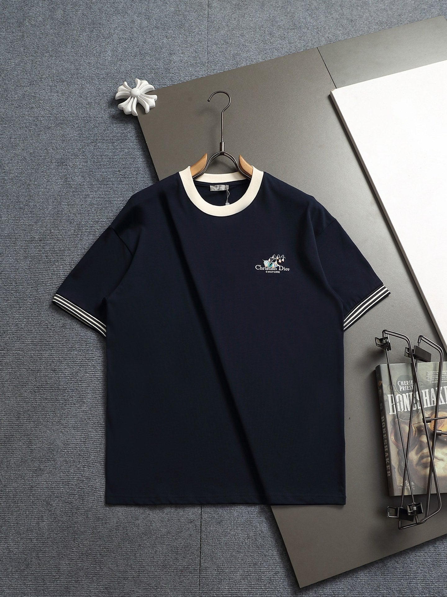 260701 High-quality new style classic letter embroidery T-shirt