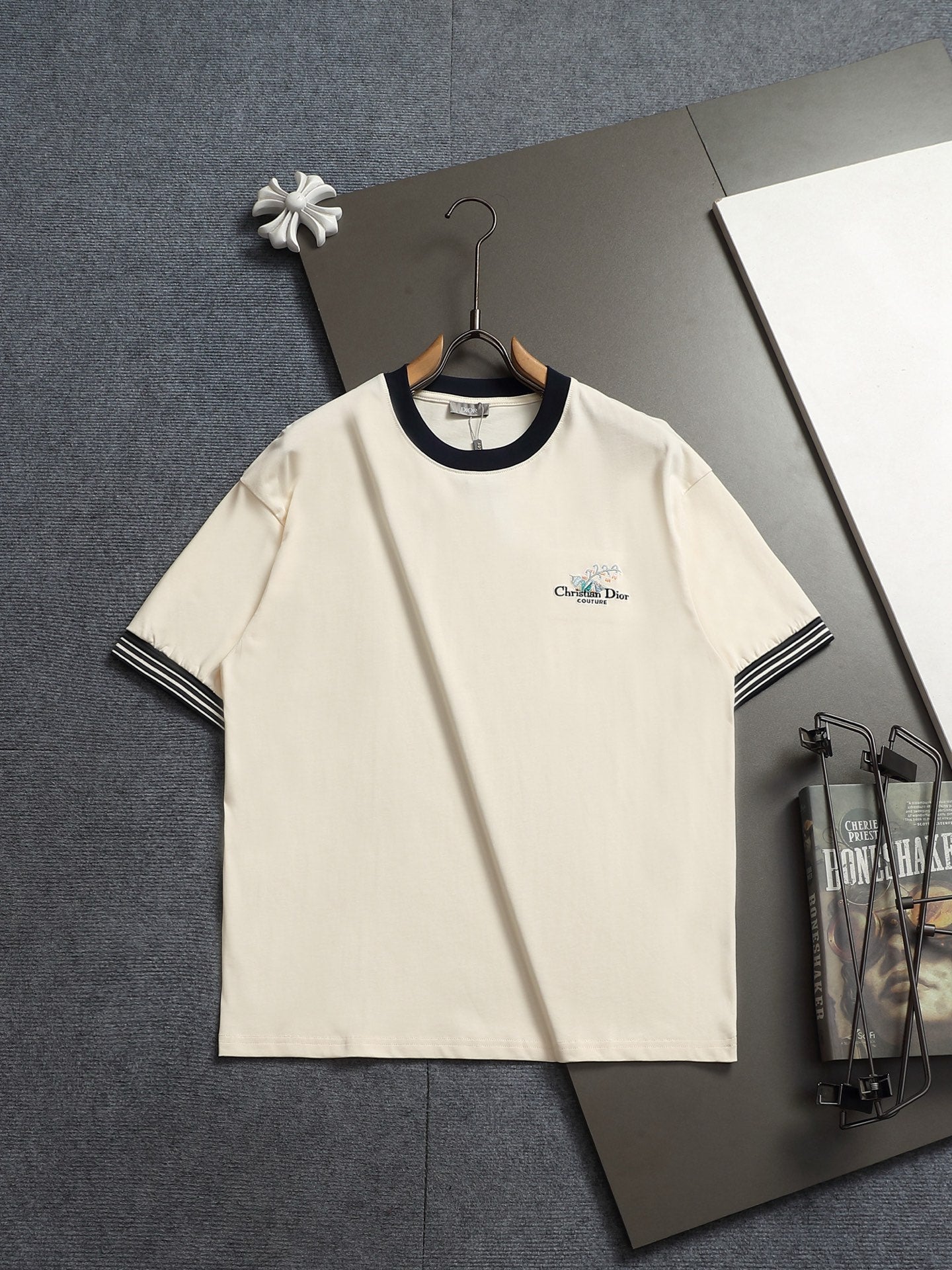 260701 High-quality new style classic letter embroidery T-shirt