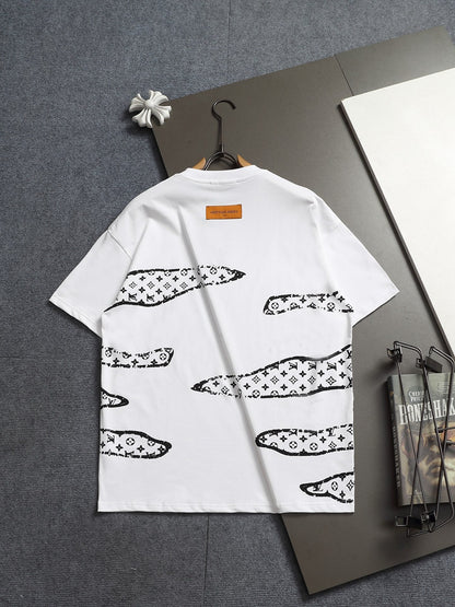 260701 High-quality new premium three-dimensional printing technology T-shirt