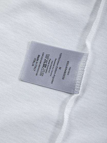 260701 High-quality new embroidered thorn design T-shirt