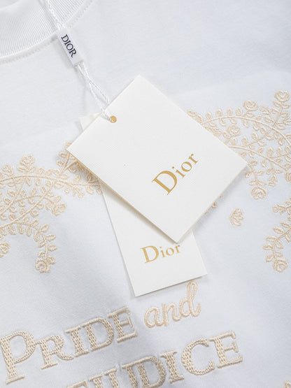 260701 High-quality new embroidered thorn design T-shirt