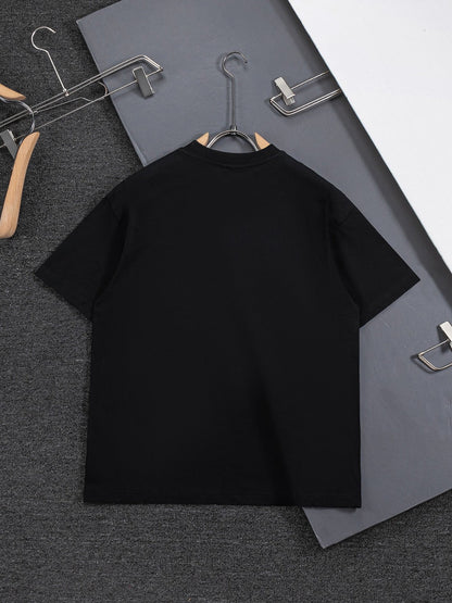 260701 High-quality new embroidered thorn design T-shirt