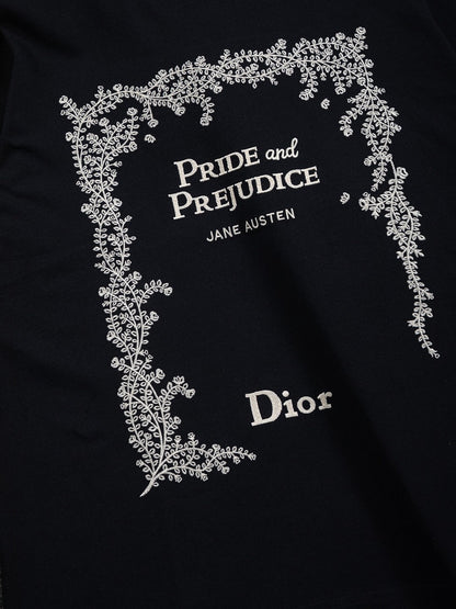 260701 High-quality new embroidered thorn design T-shirt