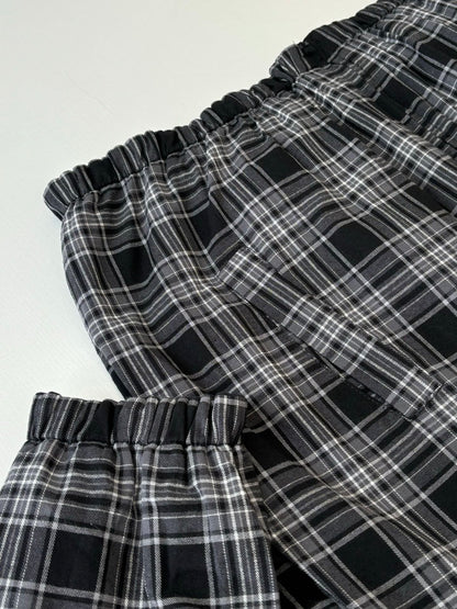 260701 High-quality new deconstructed check double-sided wearable hooded jacket