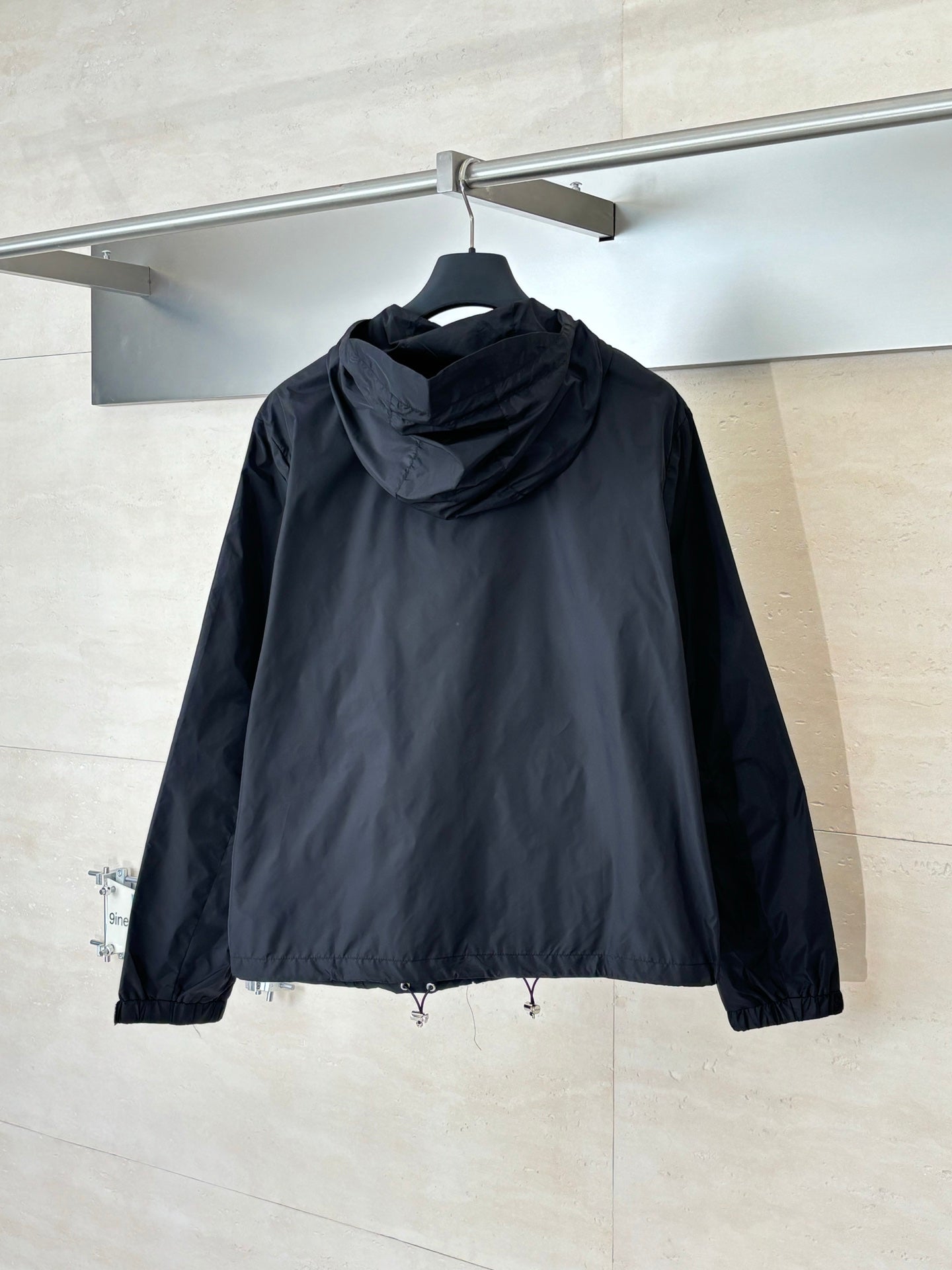 260701 High-quality new recycled nylon classic triangle logo zipper windbreaker coat