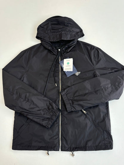 260701 High-quality new recycled nylon classic triangle logo zipper windbreaker coat