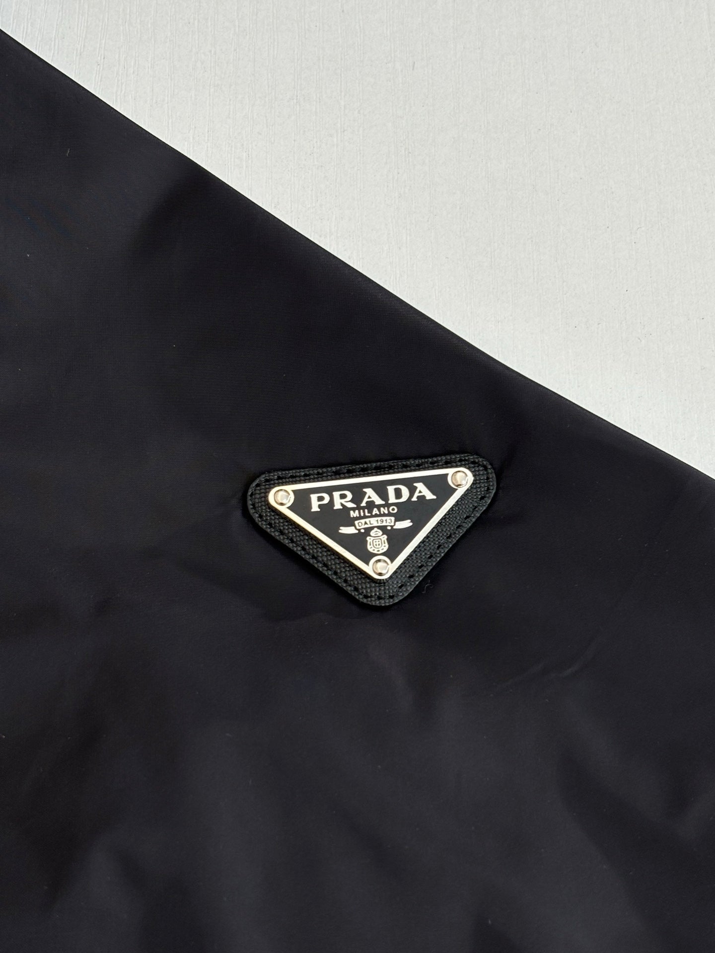 260701 High-quality new recycled nylon classic triangle logo zipper windbreaker coat