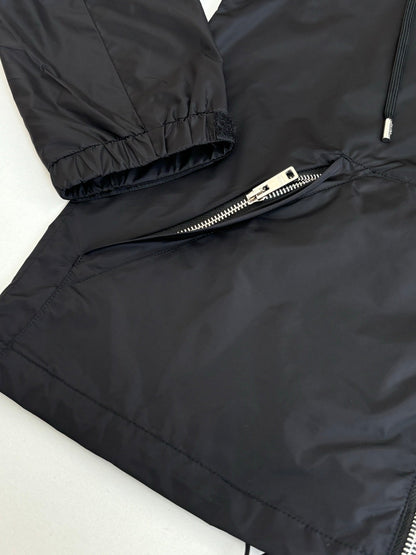 260701 High-quality new recycled nylon classic triangle logo zipper windbreaker coat