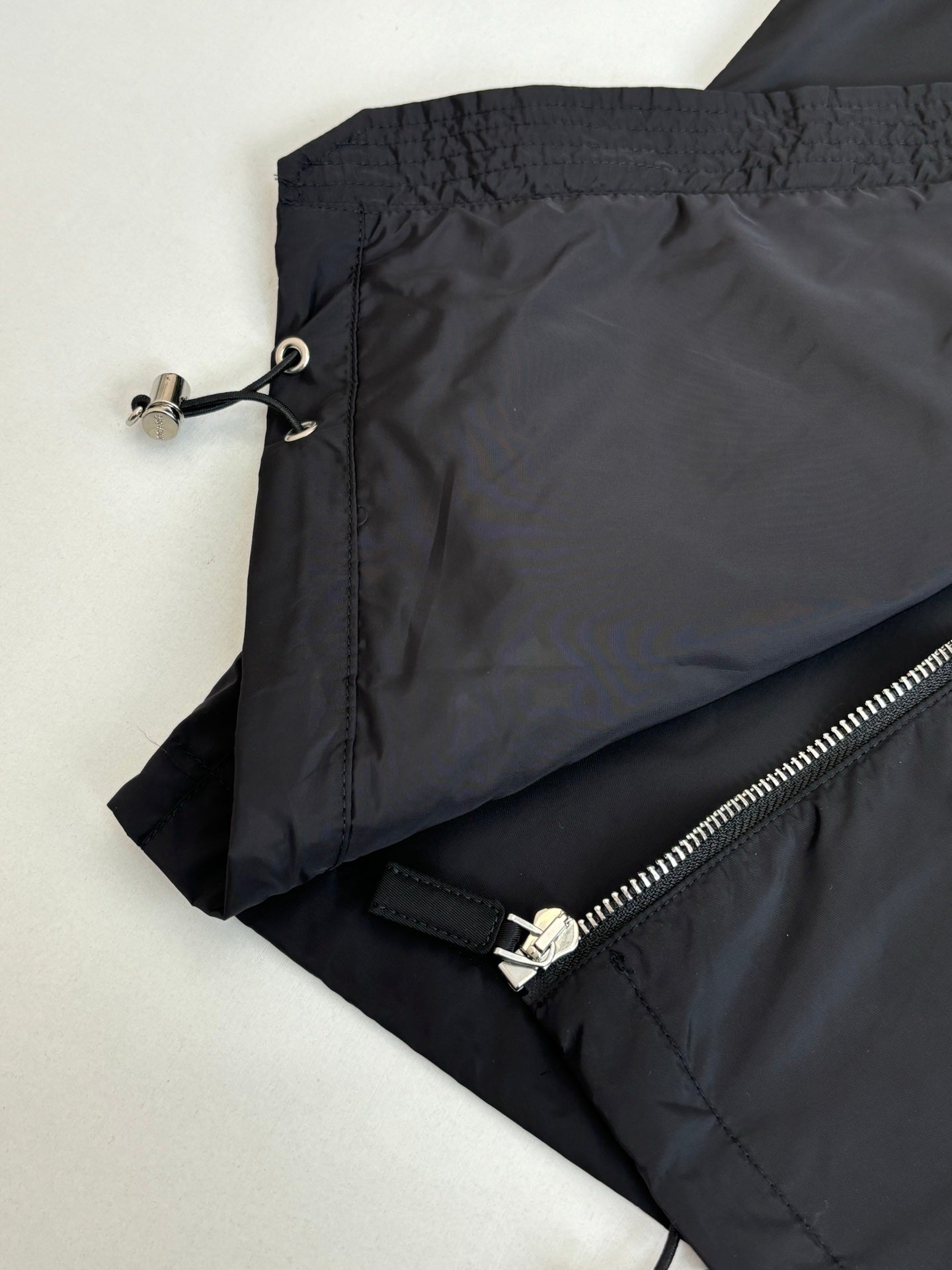 260701 High-quality new recycled nylon classic triangle logo zipper windbreaker coat
