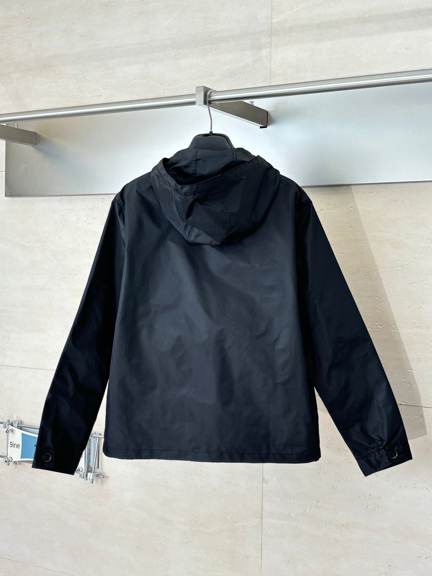 260701 High-quality new triangular logo woven long-sleeved hooded coat