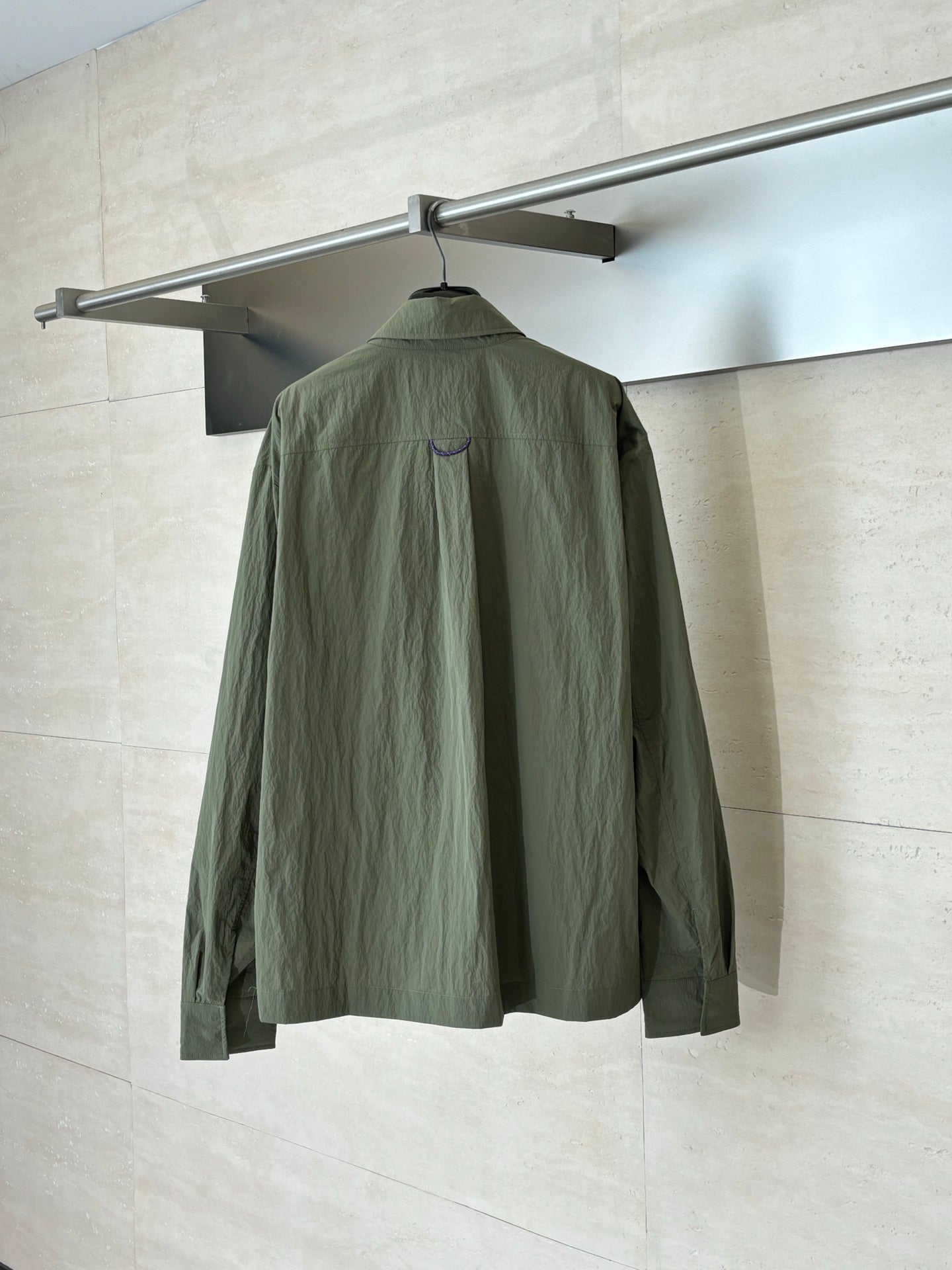 260701 High-quality new olive green functional crew-neck zipper jacket coat