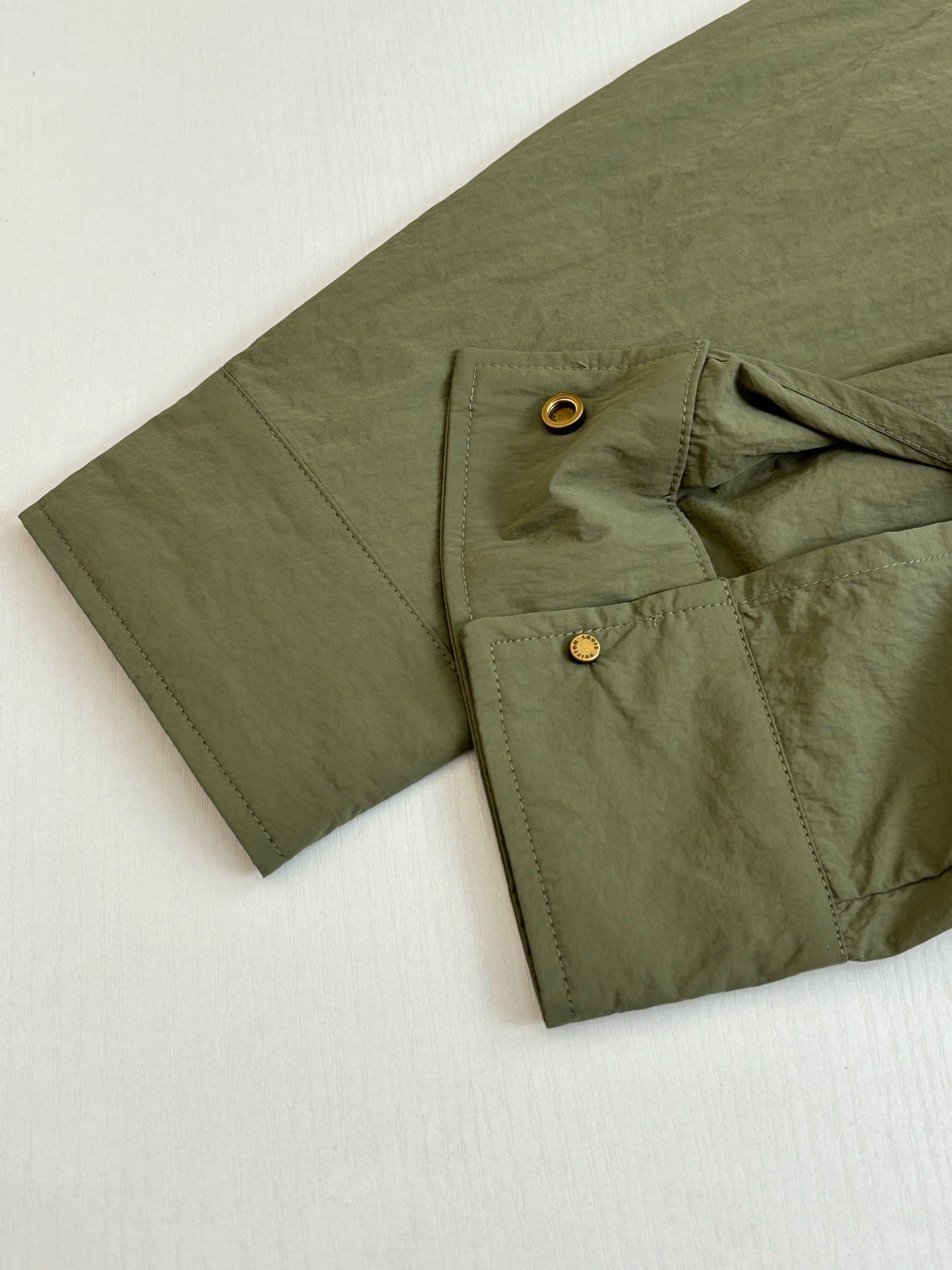 260701 High-quality new olive green functional crew-neck zipper jacket coat
