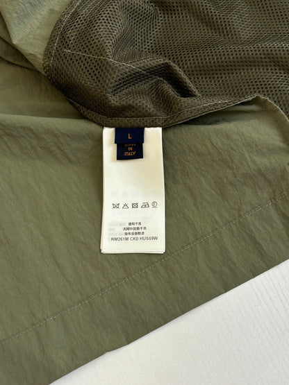 260701 High-quality new olive green functional crew-neck zipper jacket coat