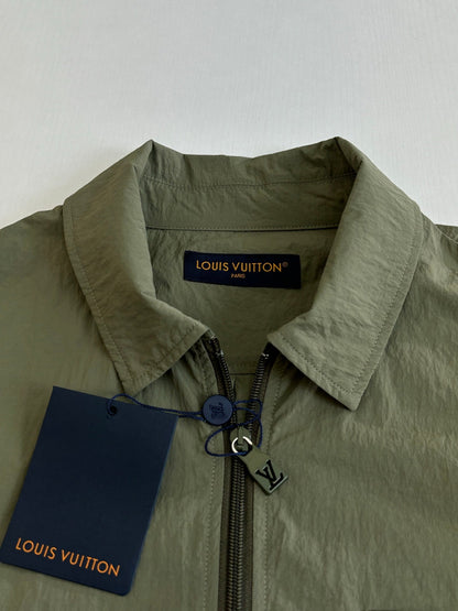260701 High-quality new olive green functional crew-neck zipper jacket coat