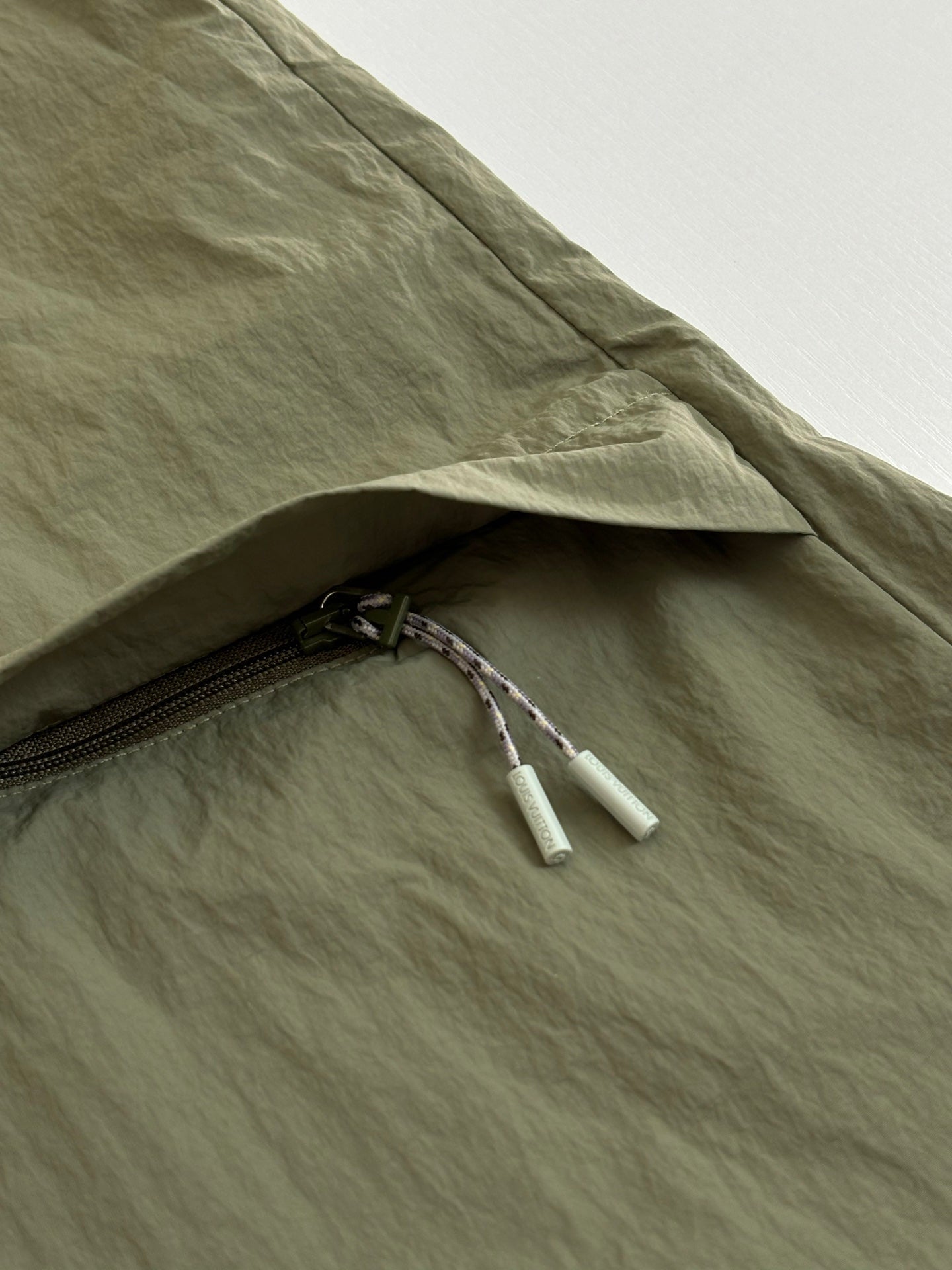 260701 High-quality new olive green functional crew-neck zipper jacket coat