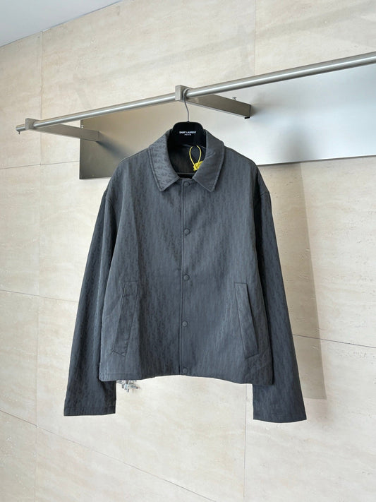 260701  High-quality new design with dark patterns and full printing jacquard sports jacket