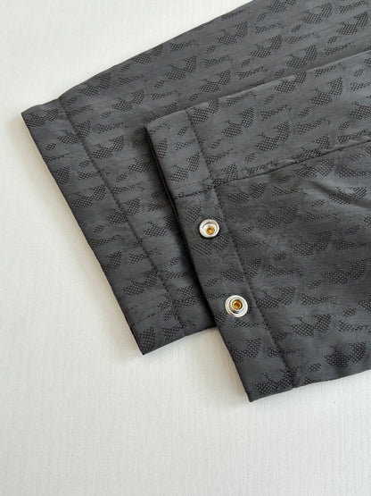 260701  High-quality new design with dark patterns and full printing jacquard sports jacket
