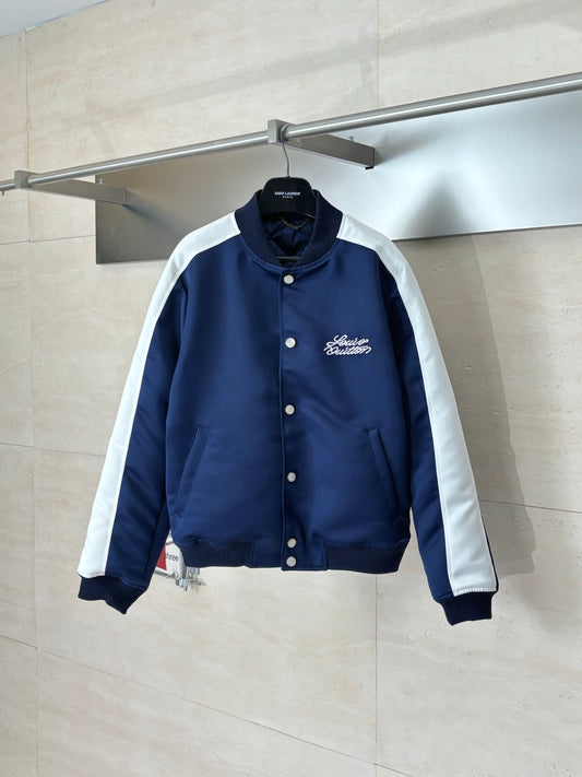 260701 High-quality new limited-edition embroidered cotton coat, baseball jacket, and jacket with embroidery elements