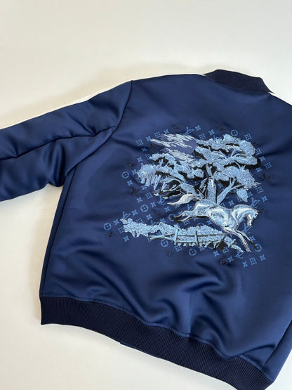 260701 High-quality new limited-edition embroidered cotton coat, baseball jacket, and jacket with embroidery elements