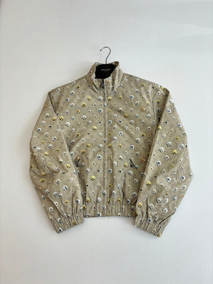 260701 High-quality new full-print button-down zipper jacket coat