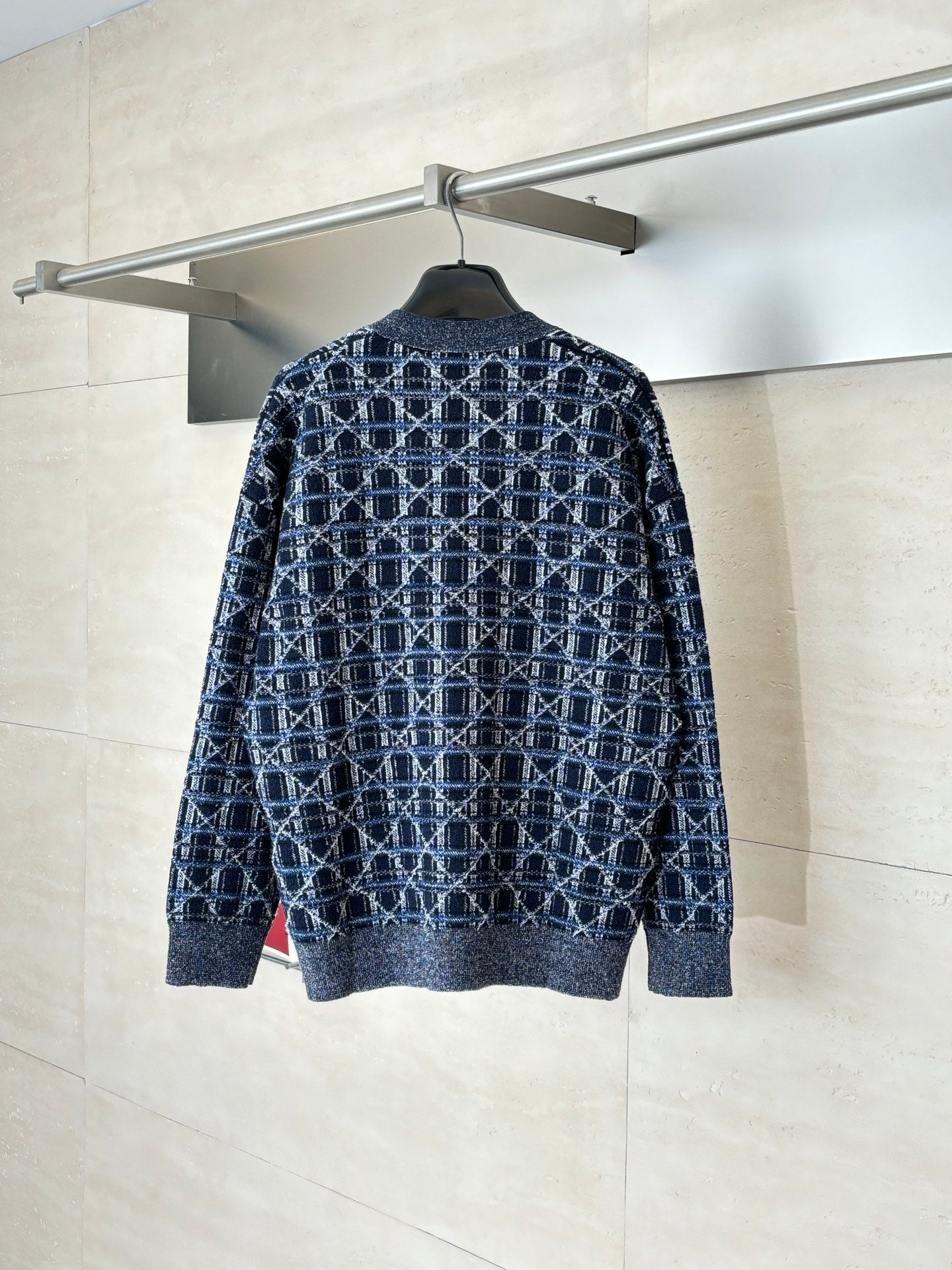 260701 High-quality new checked plaid knitted pullover sweater