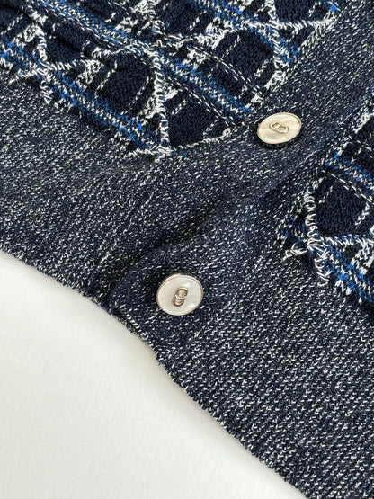 260701 High-quality new checked plaid knitted pullover sweater