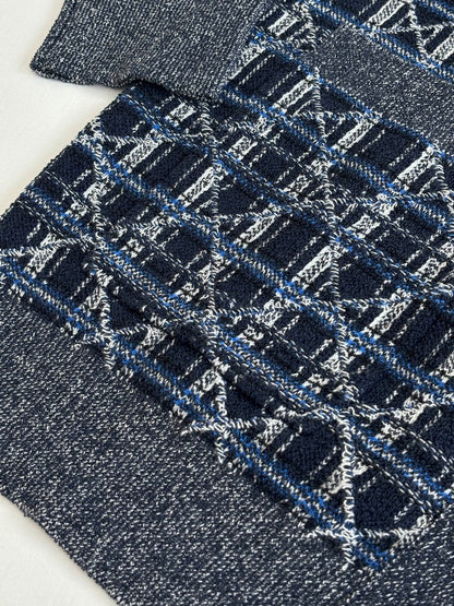 260701 High-quality new checked plaid knitted pullover sweater