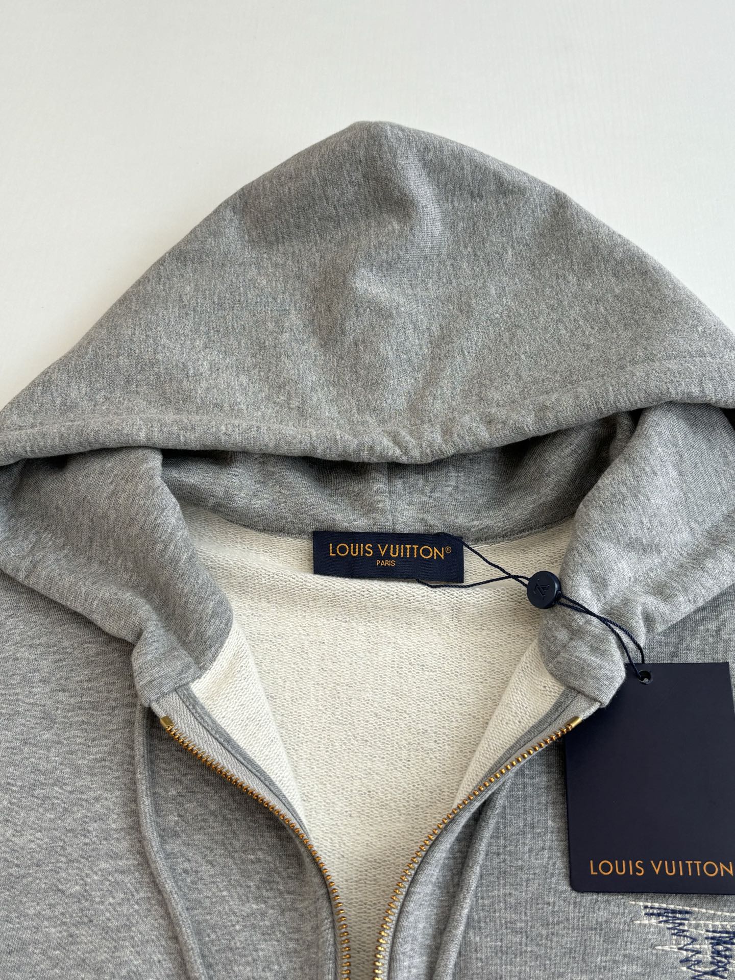 260701 High-quality new embroidered zipper hooded sweatshirt set