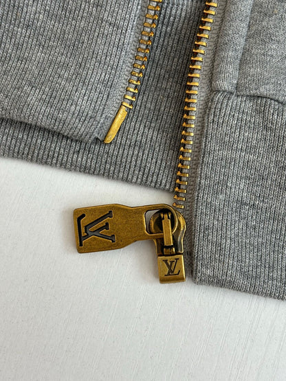 260701 High-quality new embroidered zipper hooded sweatshirt set