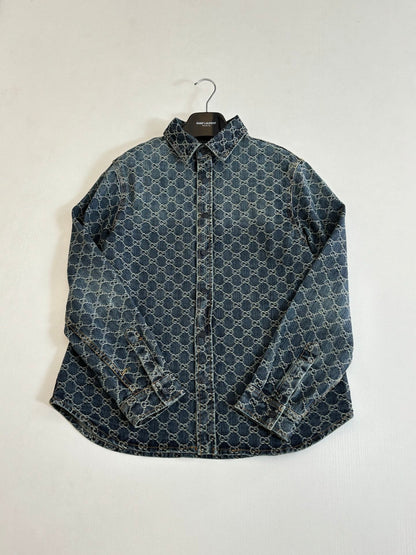 260701 High-quality new full-print jacquard denim jacket set