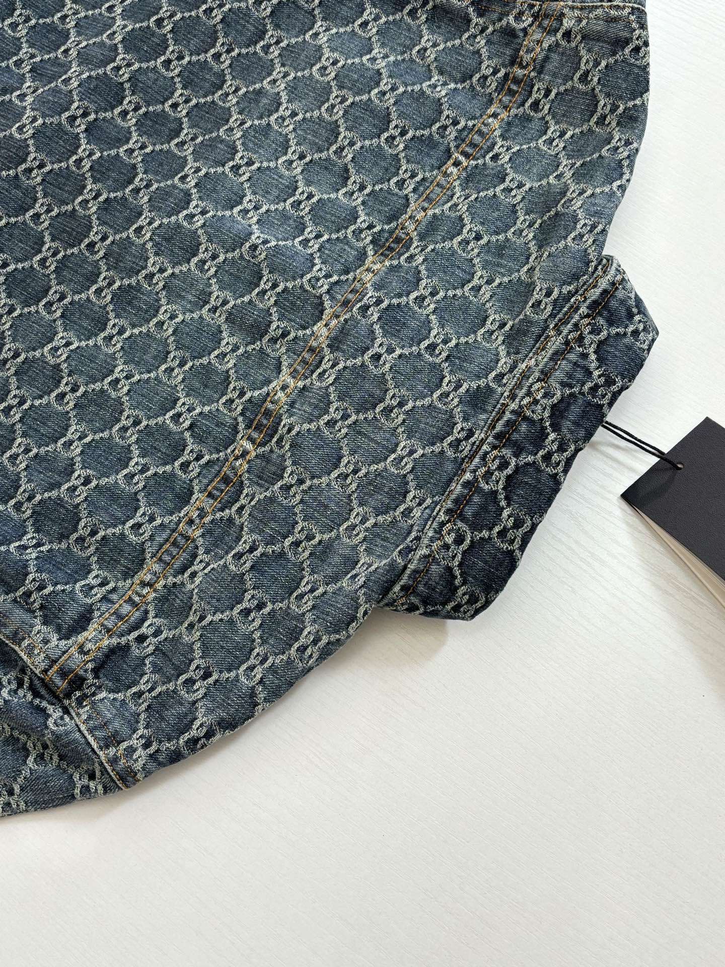 260701 High-quality new full-print jacquard denim jacket set