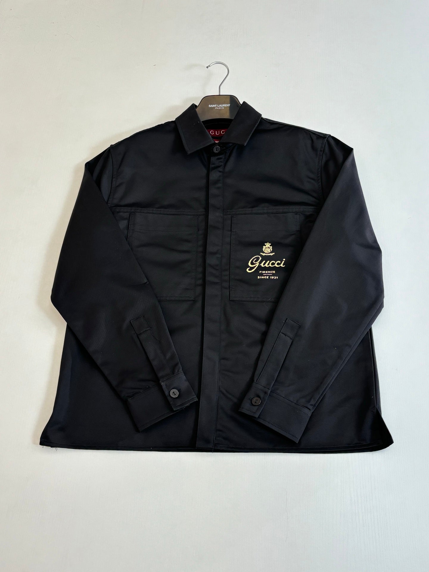 260701 High-quality new lettered crown logo printed twill coat set