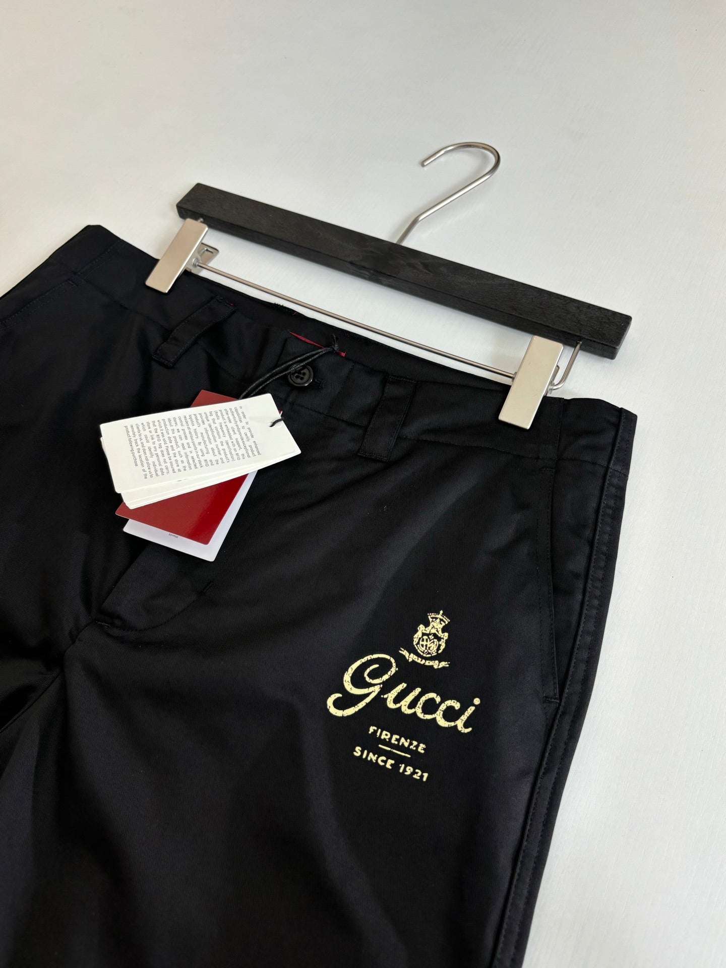 260701 High-quality new lettered crown logo printed twill pants set in straight fit