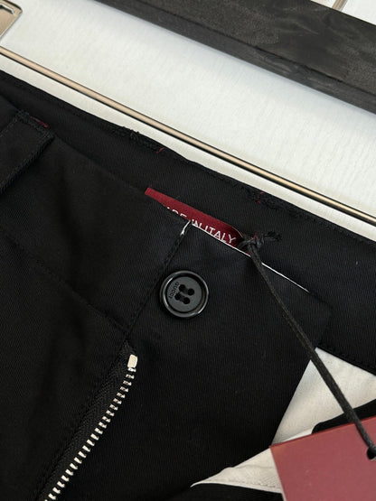 260701 High-quality new lettered crown logo printed twill pants set in straight fit