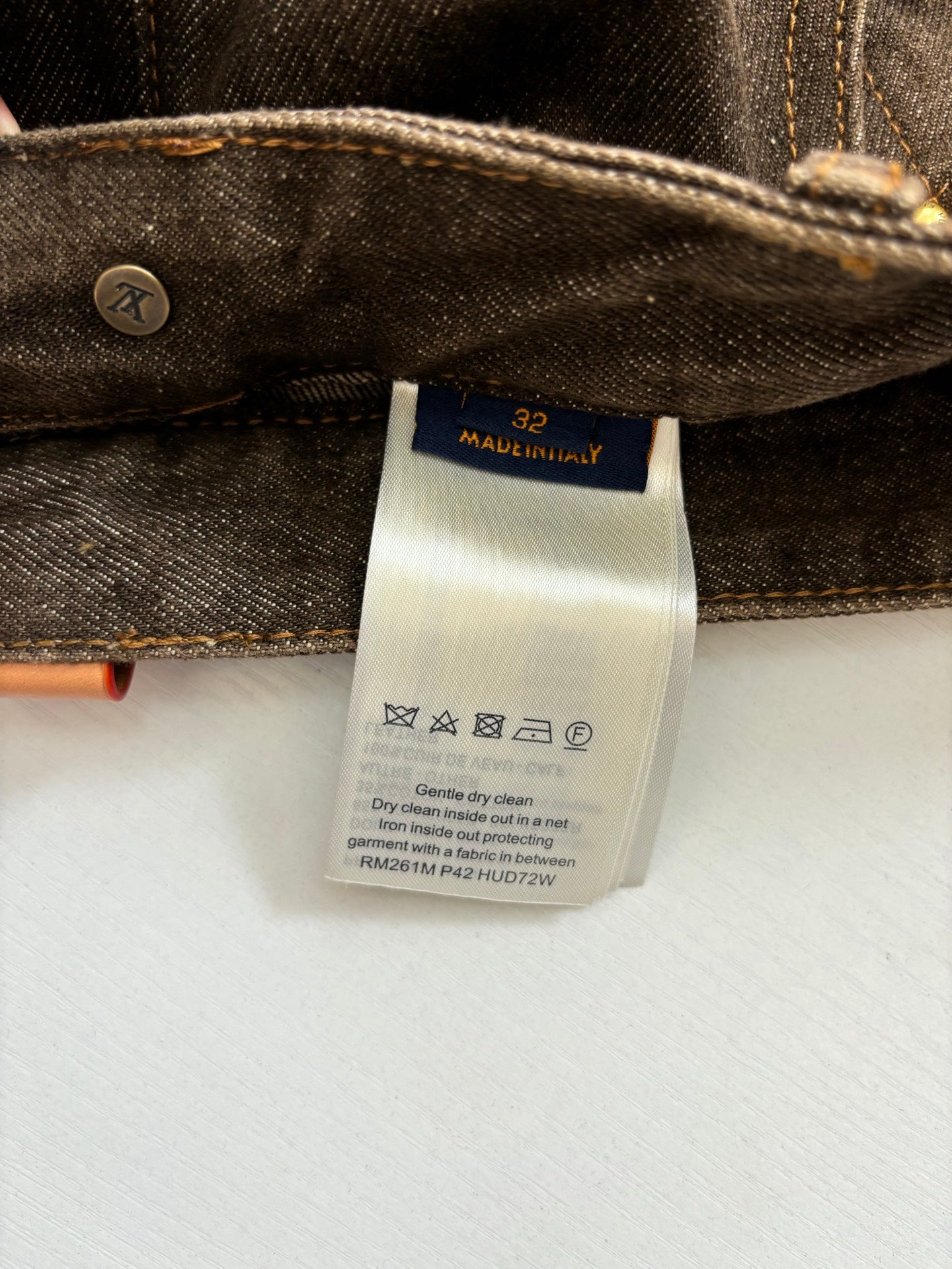260701 High-quality new sand-washed denim button-down denim long pants set