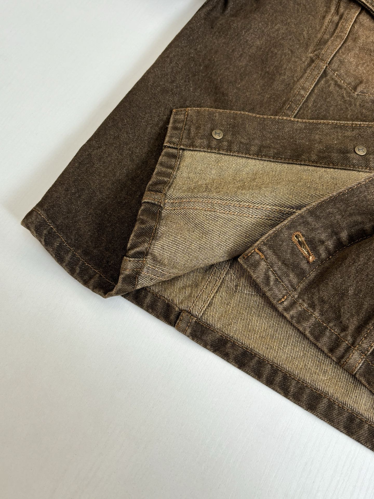 260701 High-quality new sand-washed denim polo-style denim jacket set