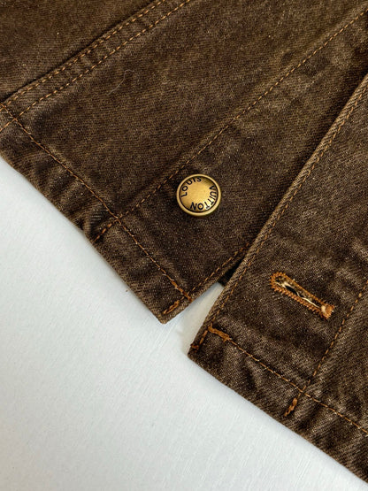 260701 High-quality new sand-washed denim polo-style denim jacket set