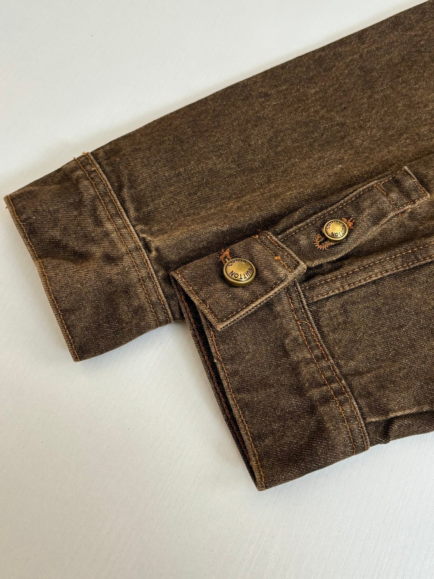 260701 High-quality new sand-washed denim polo-style denim jacket set