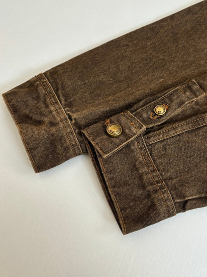 260701 High-quality new sand-washed denim polo-style denim jacket set