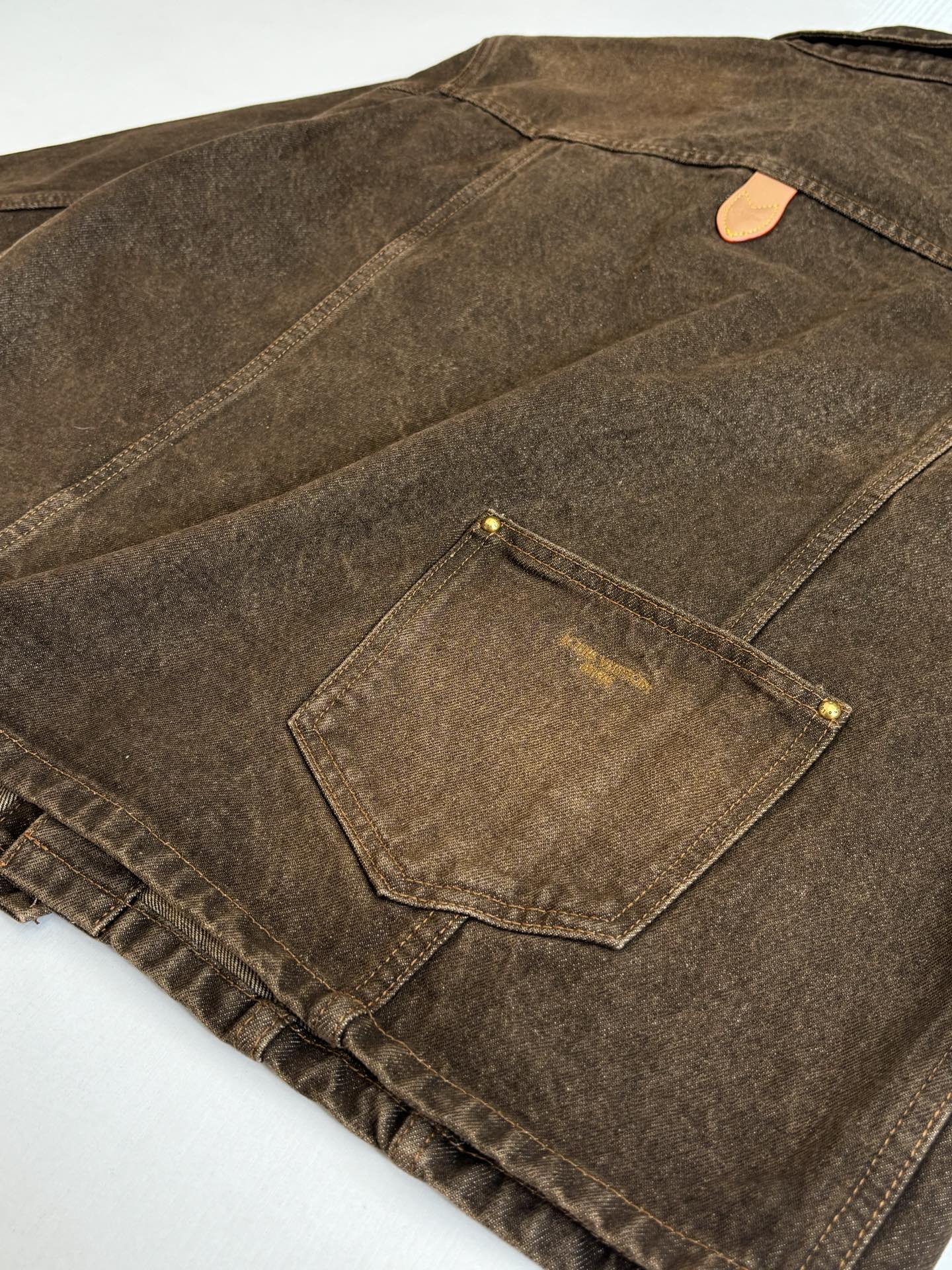 260701 High-quality new sand-washed denim polo-style denim jacket set
