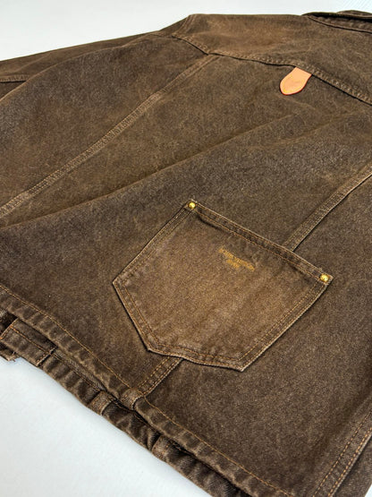 260701 High-quality new sand-washed denim polo-style denim jacket set