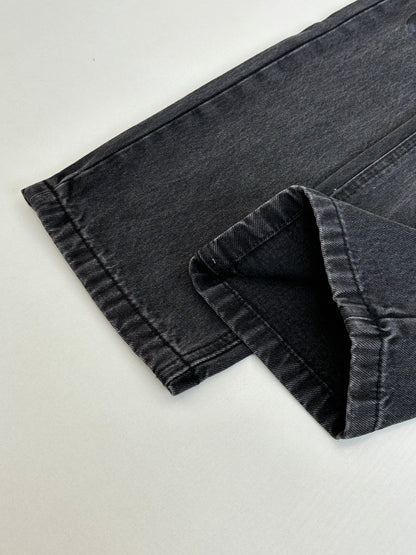 260701 High-quality new embroidered washed-aged denim long pants set