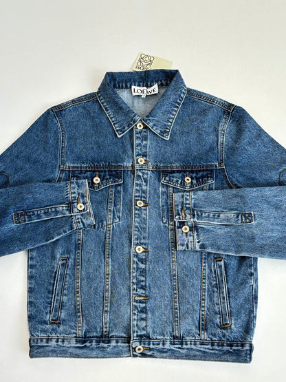 260701 High-quality new embroidered washed-aged denim jacket set