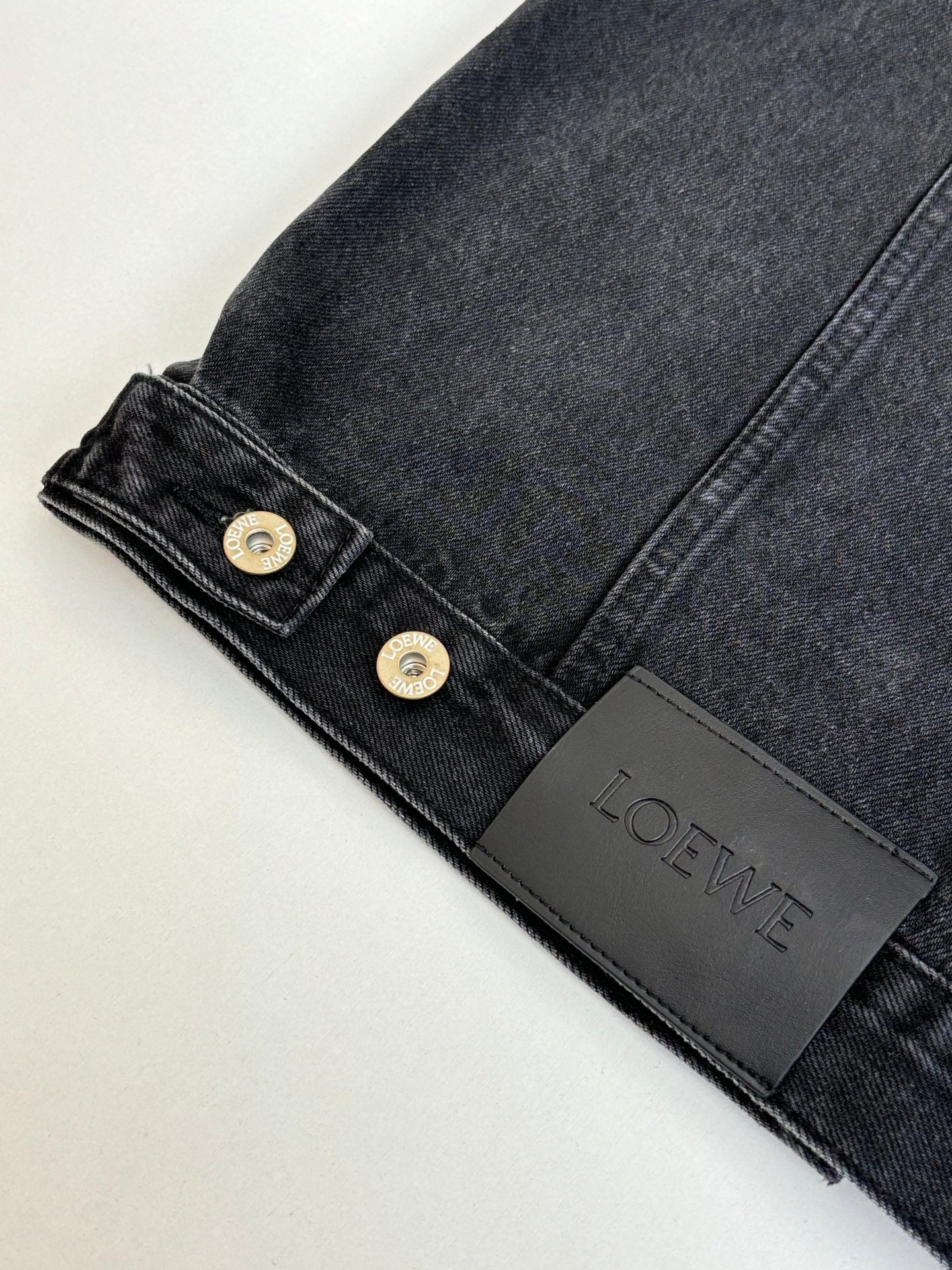 260701 High-quality new embroidered washed-aged denim jacket set