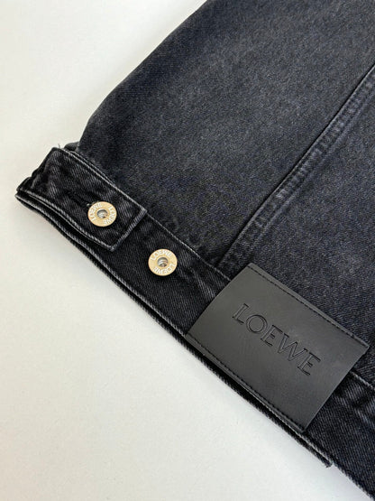 260701 High-quality new embroidered washed-aged denim jacket set