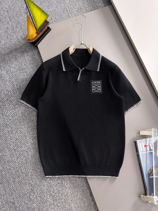 260708 High-quality new model, combed cotton yarn knitted polo shirt